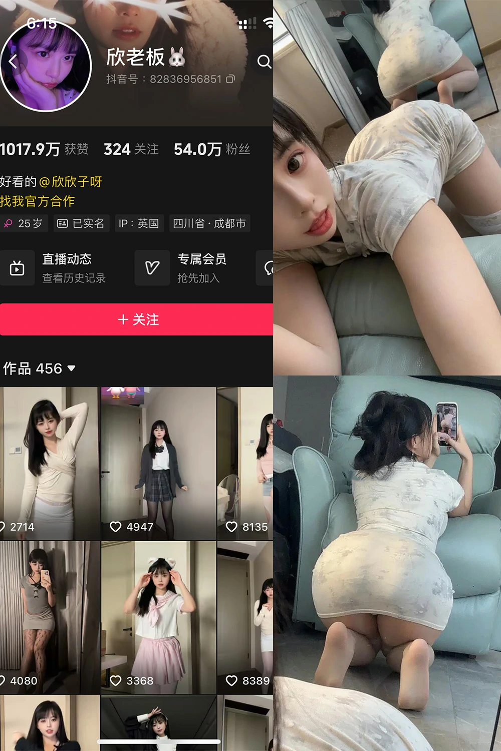 电鸽 欣老板 抖音网红 NO.005期 【76P6V】抖音完整版合集-电鸽