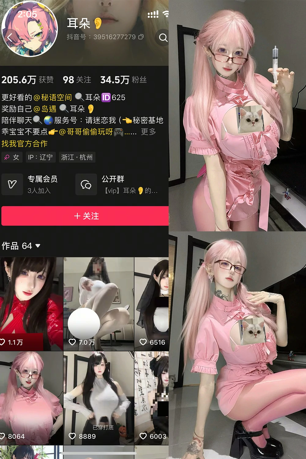 电鸽 耳朵 抖音网红 NO.001期 【5P13V】抖音完整版合集-电鸽